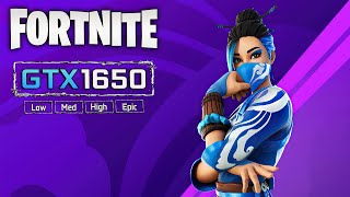 Fortnite Test in GTX 1650  i5 9400F 1080p Low Med High Epic Settings in 2024 [upl. by Brathwaite]