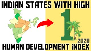 Top 10 Indian States with High HDI 2024  Human Development Index  English [upl. by Fern38]