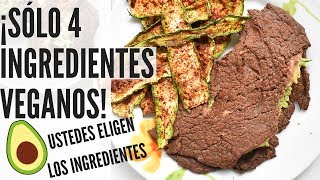 ¡ DESAYUNO DE SÓLO 4 INGREDIENTES  VEGANO SABROSÓN [upl. by Walston605]