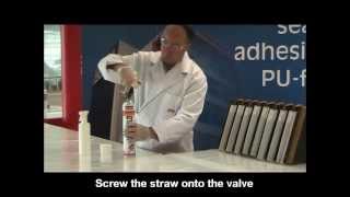 How to use hand held PU foam by McCoy Soudal [upl. by Il]