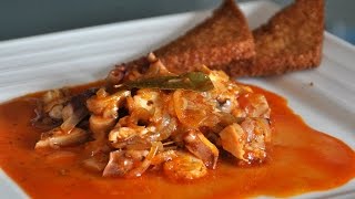 Pulpo con cebolla  Pop amb ceba  Recetas Mallorquinas [upl. by Levitus248]