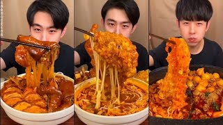 xiaowuasmr SPICY CHINESE FOOD CRISPY EGG MALATANG DUCK GRILLED ENOKI MUSHROOM  EATING MUKBANG [upl. by Jacquie]