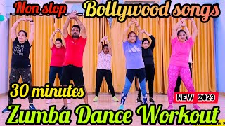 non stop Zumba dance workout Bollywood  Zumba dance workout Bollywood song for beginners 2023 💥 [upl. by Ioves]