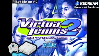 Sega Virtua Tennis 2  Redream  Dreamcast Emulator for PC  1080p Full HD [upl. by Reizarf]