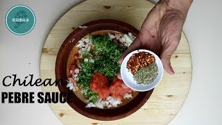 Easy Chilean Pebre Sauce Vegan [upl. by Jagir]