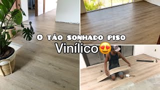 COLOCANDO O PISO VINÍLICO  ESPEREI MUITO POR ESSE MOMENTO🥰 Canal do RobsonSantos2 pisovinilico [upl. by Emearg]