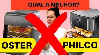 DIFERENÇAS ENTRE AS AIR FRYER OSTER E PHILCO Oster Super Fryer e Philco PFR2200P [upl. by Aicilihp568]