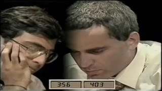 A Thriller Anand Vs Kasparov  1996 Blitz Chess Final [upl. by Sidran]