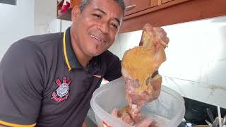 Aprontando nosso almoço delicioso com frango guisado [upl. by Neffets]