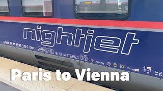 Nightjet Train  Paris to Vienna [upl. by Erdnaet]