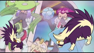 Stunky and Skuntank Stench Scenes   Professor Oak Edit  Pokemon Anime [upl. by Allemac]