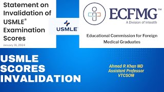 USMLE Scores Invalidation [upl. by Fairleigh189]