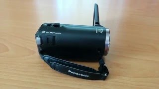 ReviewTest  Panasonic HCV180 EGK Camcorder german [upl. by Ssirk]