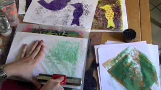 Comment imprimer avec une Gelli Plate [upl. by Froemming545]