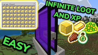 BEST 121 GOLD AND XP FARM TUTORIAL in Minecraft Bedrock MCPEXboxPSNintendo SwitchPC [upl. by Aryam740]