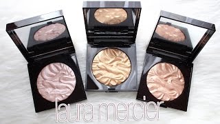 Review amp Swatches LAURA MERCIER Face Illuminating Powders  Holiday Palette Breakdown  Dupes [upl. by Oca]