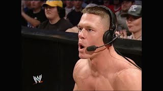 John Cena Destroys Brock Lesnar SmackDown April 24 2003 [upl. by Anaehs]