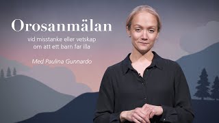 Orosanmälan  Onlineutbildning [upl. by Laetitia]