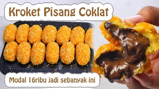 BUATNYA SESIMPLE ITU  RESEP MUDAH BUAT KROKET PISANG COKLAT LUMER [upl. by Seuqirdor]