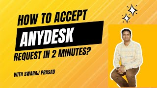 How to accept request on anydesk [upl. by Leavy]