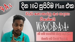 Work Plan for Last 10 days  OL work plane  exam motivation  A 9ක් ගන්න විදිහ  Science  Maths [upl. by Ahsilak]