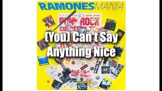 Ramones  You Cant Say Anything Nice Subtitulado en Español [upl. by Arly]