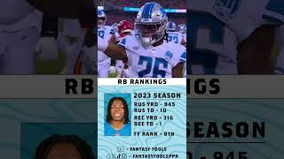 FF RB Rankings  10  6 [upl. by Orlando]