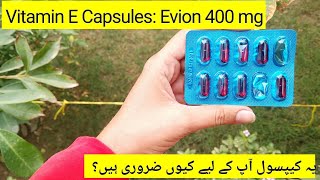 Evion 400 mg Vitamin E Capsule for Skin Whitening and Hair Growth Benefits and Side effects [upl. by Atiuqa]