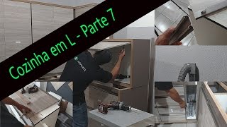 Cozinha em L parte 7  como fazer móveis planejados [upl. by Akinehc]