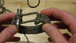 TRESSAGE DE PARACORDE  TUTORIEL BRACELET A DEPLOIEMENT RAPIDE AVEC FERMOIR PERSONNALISE [upl. by Hubie]