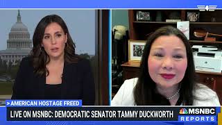 Duckworth Joins MSNBCs Hallie Jackson to Talk About the Release of American Hostage Mark Frerichs [upl. by Allissa118]