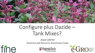 Configure Plus Dazide – Tank Mixes [upl. by Eniale]