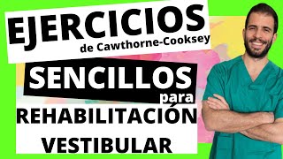 ➡️ 3 Ejercicios de REHABILITACIÓN VESTIBULAR fáciles y sencillos ✅ para hacer en casa [upl. by Nauwtna]