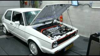 Dyno VW Golf I 18L G60 16V 264hp [upl. by Karleen]