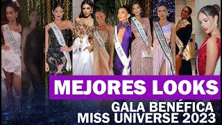 20 MEJORES LOOKS GALA BENEFICA EN MISS UNIVERSE 2023 [upl. by Remos]