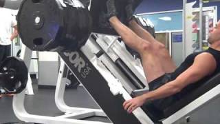 1260 lbs Leg Press  Partial rep  Static Contraction  workout not a full rep [upl. by English]