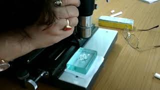 Physics class XII Practical  To determine refractive index of a glass slab using a travelling micro [upl. by Anomas861]