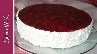 Erdbeerkuchen  einfaches und leichtes Rezept  Strawberrycake [upl. by Daisie734]