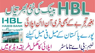 HBL Jobs Online Apply  Habib Bank Limited Jobs 2023  How to Apply Banking Jobs 2023  Bank Job [upl. by Good103]