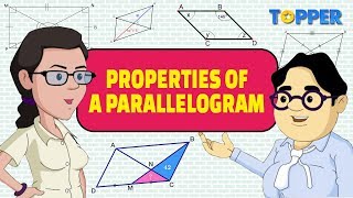 What is a Parallelogram  Properties of a Parallelogram  Class 8th Maths [upl. by Yelik]