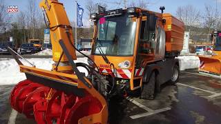 Onlinemotor Unimog Winter Tour 2019 Schluchsee leistungsstarke Schmalspurfahrzeuge u a Winterdienst [upl. by Linskey131]