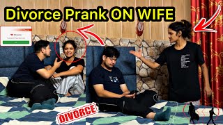 Divorce Prank ON WIFE   Prank On WIFE  ​⁠NikkRichaVlogs [upl. by Halfon]