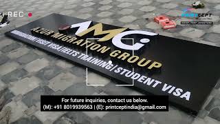 Aluminum channel Letters l Signage Board  Signage Installation [upl. by Llertac648]