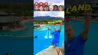 Neymar VS Ronaldo VS Haaland VS Zlatan Crazy Water Challenge 🌊 [upl. by Bianca]