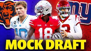 2024 NFL Mock Draft  Giants Draft a QB [upl. by Lyrehs914]