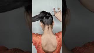 Quick Super Easy Clutcher Bun Hairstyle For Long Hair Girls Long Hair Hairstylesoily hair bun drop [upl. by Auqenahc101]