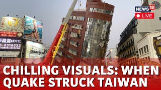 Taiwan Earthquake Live Updates  Massive Quake In Taiwan Collapsing Buildings Causing Tsunami N18L [upl. by Aryas]