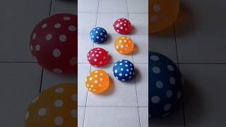 Yellow Blue Red Balloon Pop Mixing Color Reverse Video [upl. by Four]