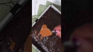 Salted Caramel Brownies Recipe shorts [upl. by Charie32]