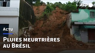 Pluies torrentielles au Brésil 106 morts dans le nordest  AFP [upl. by Aniratac]